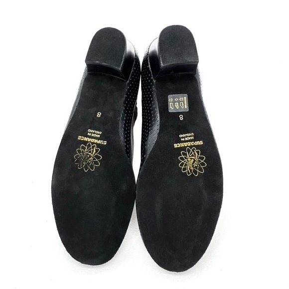 Dance shoes Elegant Black Perforated Lace-Up dance heels - Picture 5 of 11